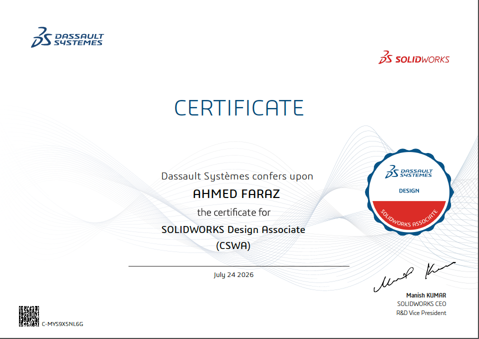 CSWA Certificate